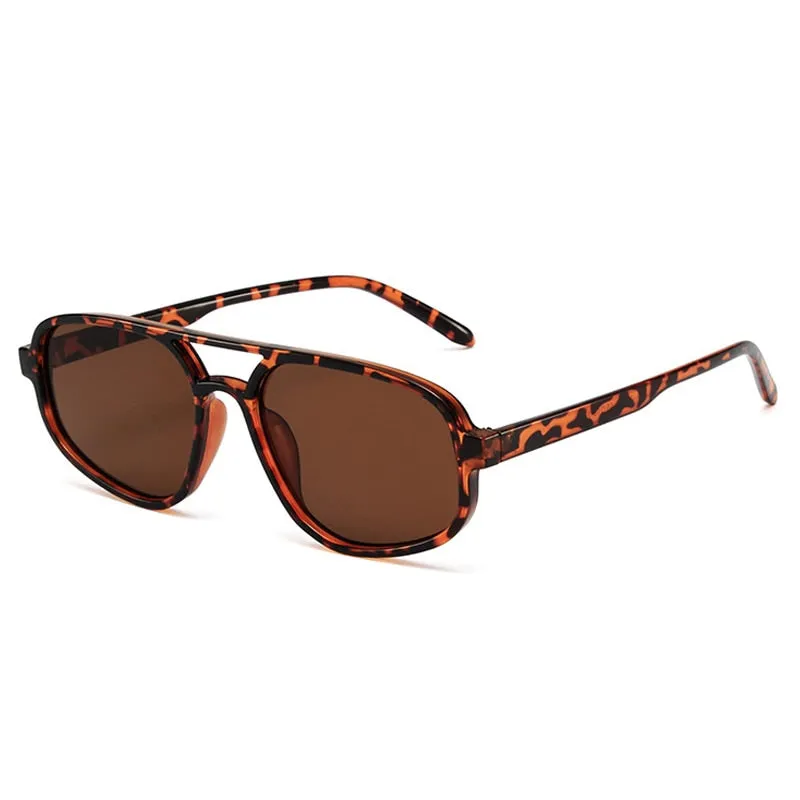 Jordana Retro Acetate Aviator Sunglasses - 6 Colors