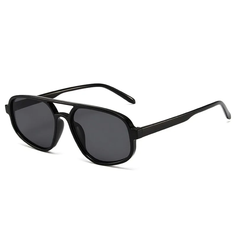 Jordana Retro Acetate Aviator Sunglasses - 6 Colors