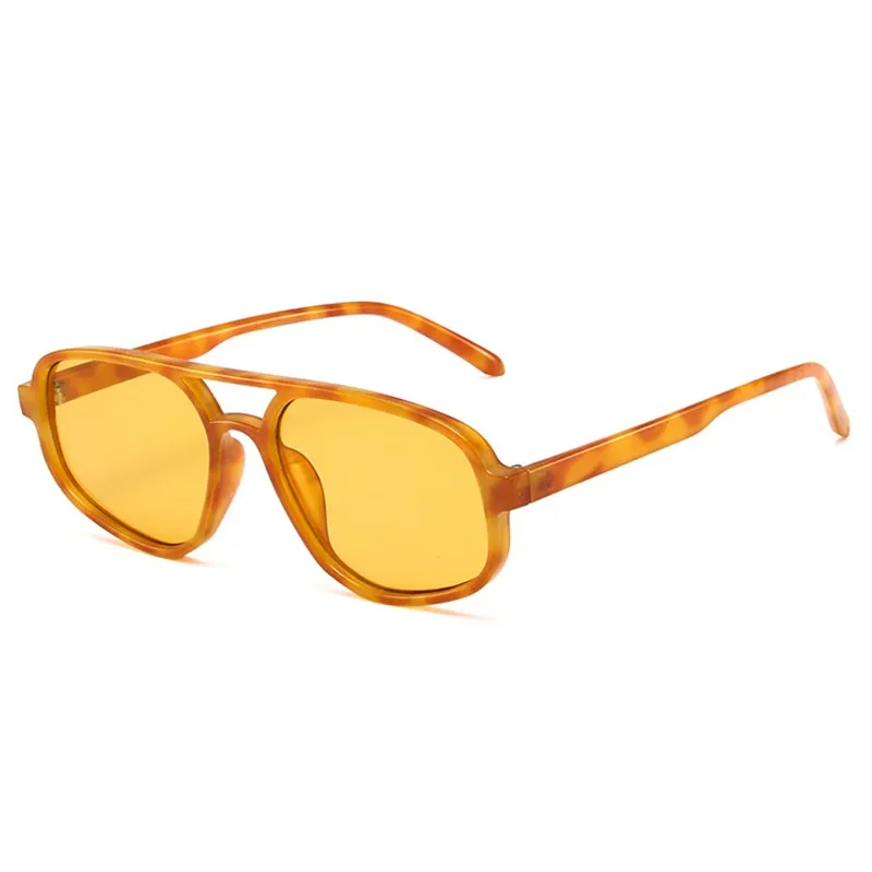 Jordana Retro Acetate Aviator Sunglasses - 6 Colors
