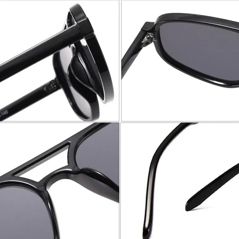 Jordana Retro Acetate Aviator Sunglasses - 6 Colors