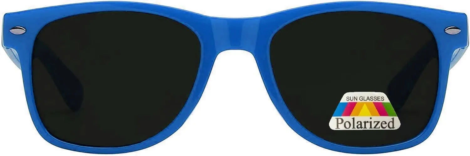 Kids Polarized Sunglasses - UV Protected, Anti-Glare Rectangle Sunglasses for Toddlers, Boys & Girls