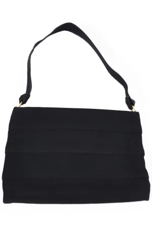 Koret black Suede Koretolope pleated vintage handbag