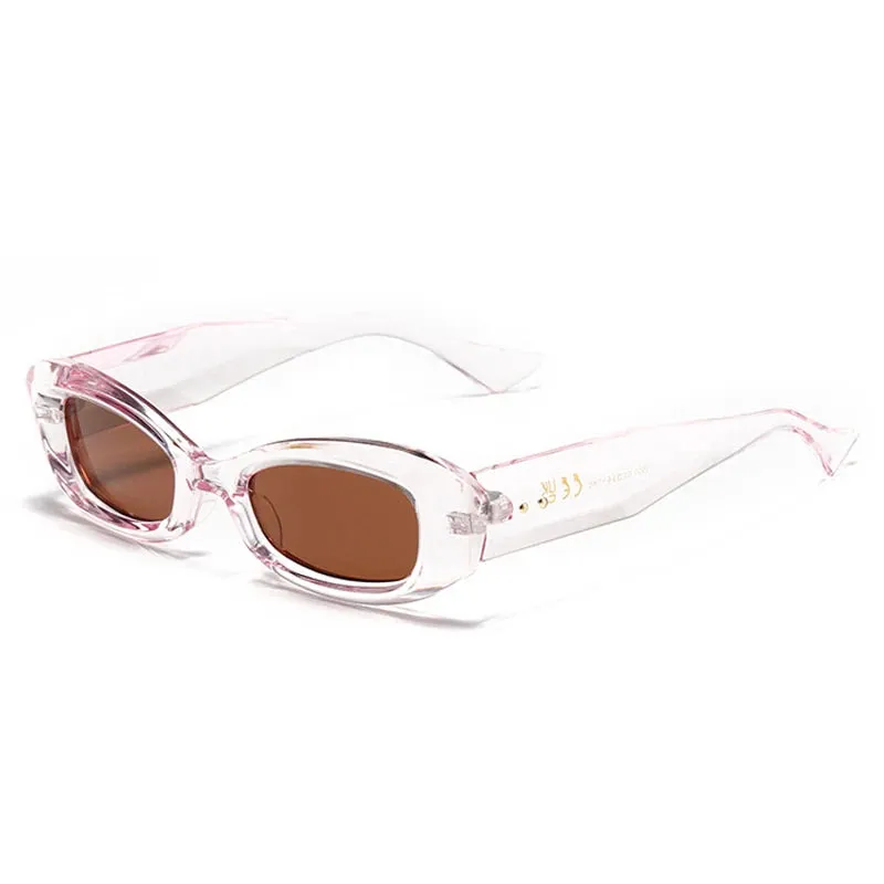 Leni Retro Rectangle Sunglasses