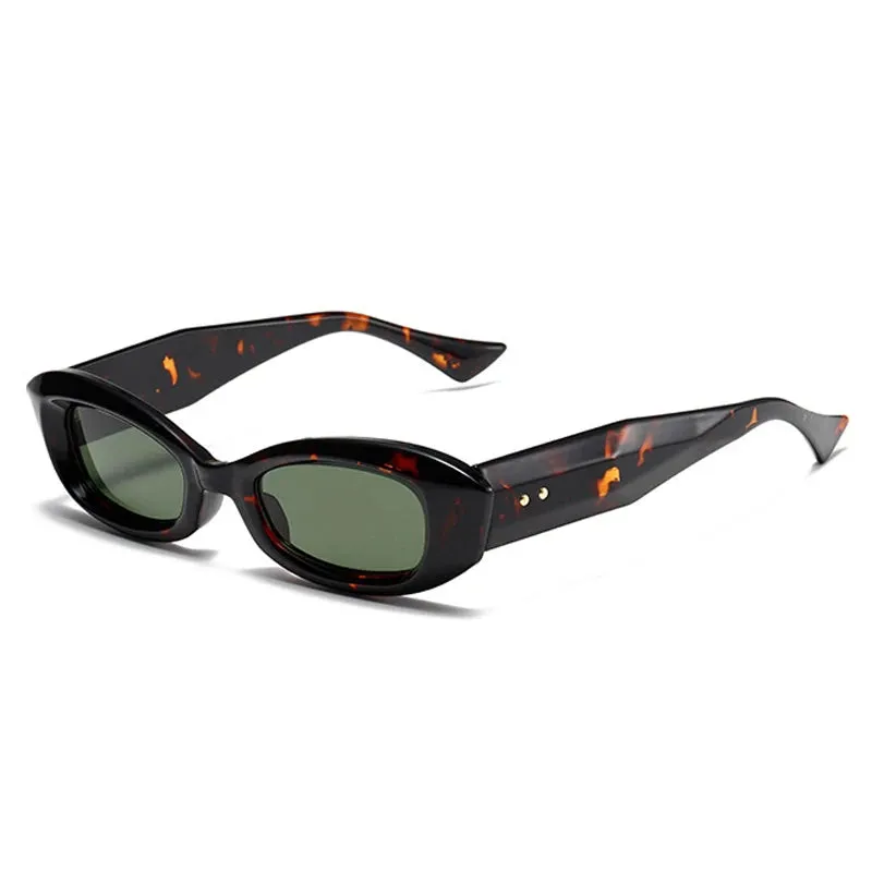 Leni Retro Rectangle Sunglasses