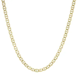 Mariner Link Chain Necklace 10K & 14K Yellow Gold - Solid
