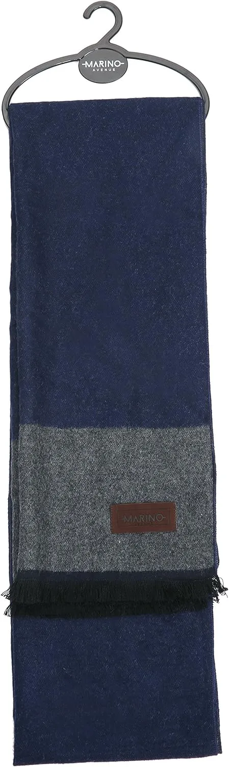 Marinos Winter Cashmere Feel Men Scarf,100% Cotton Fashion Scarves, In Elegant Gift Box
