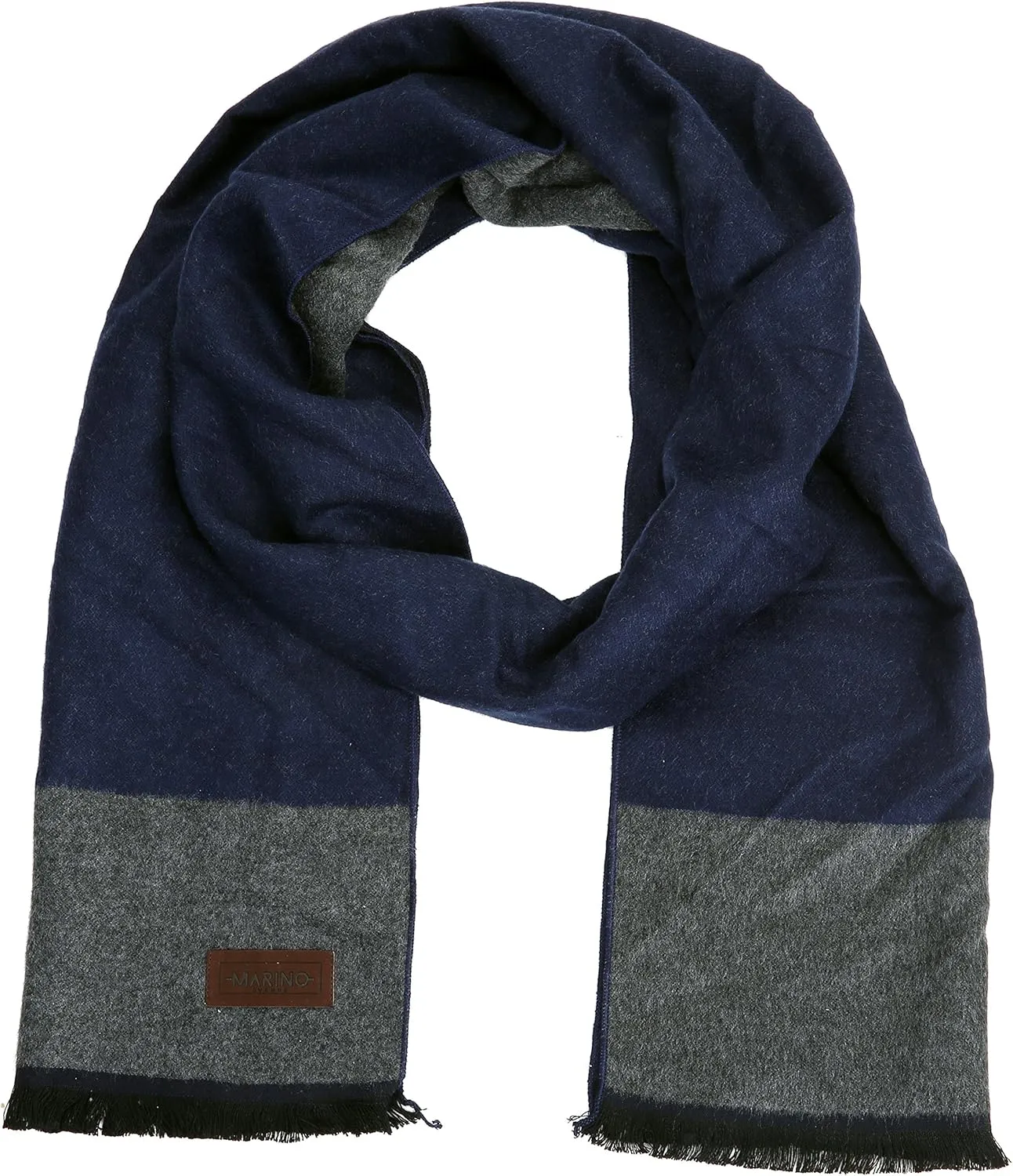 Marinos Winter Cashmere Feel Men Scarf,100% Cotton Fashion Scarves, In Elegant Gift Box