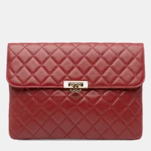 Medium Caviar Golden Class Pouch