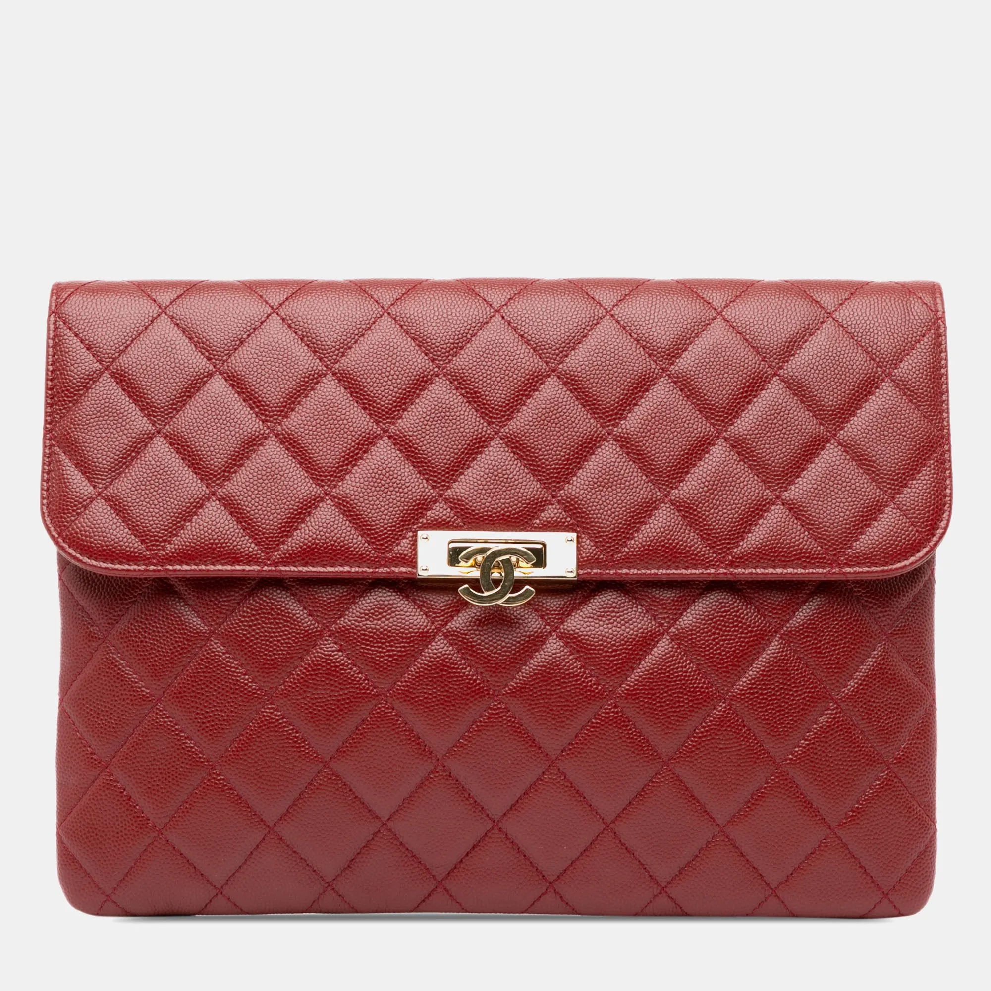 Medium Caviar Golden Class Pouch