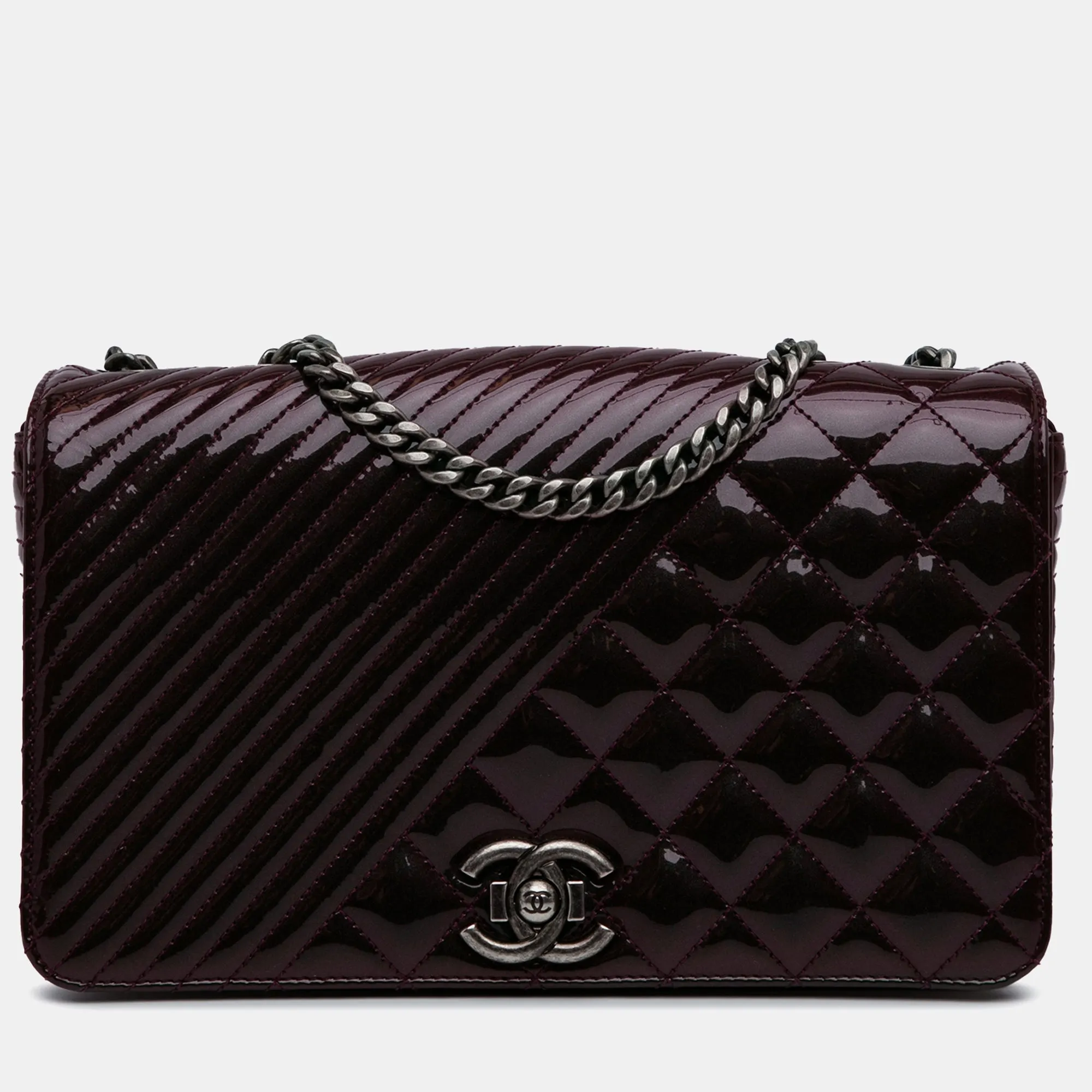 Medium Patent Coco Boy Flap