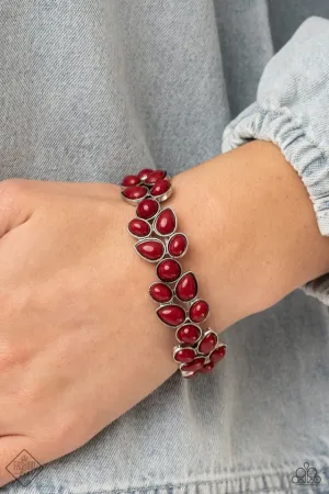 Paparazzi Bracelet ~ Marina Romance - Red