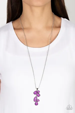 Paparazzi Necklace ~ Wild Bunch Flair - Purple