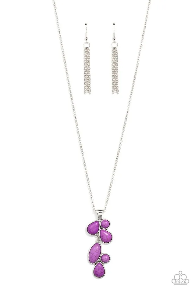 Paparazzi Necklace ~ Wild Bunch Flair - Purple