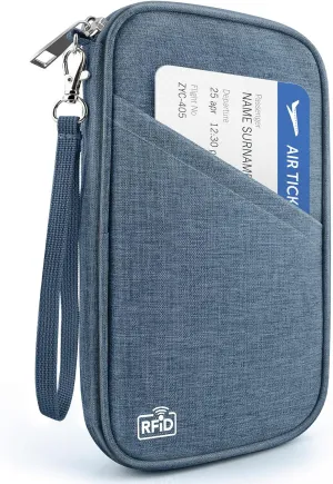 Passport Holder Family RFID Travel Document Organizer for Women Waterproof Passport Wallet Men Portable Case for Cards