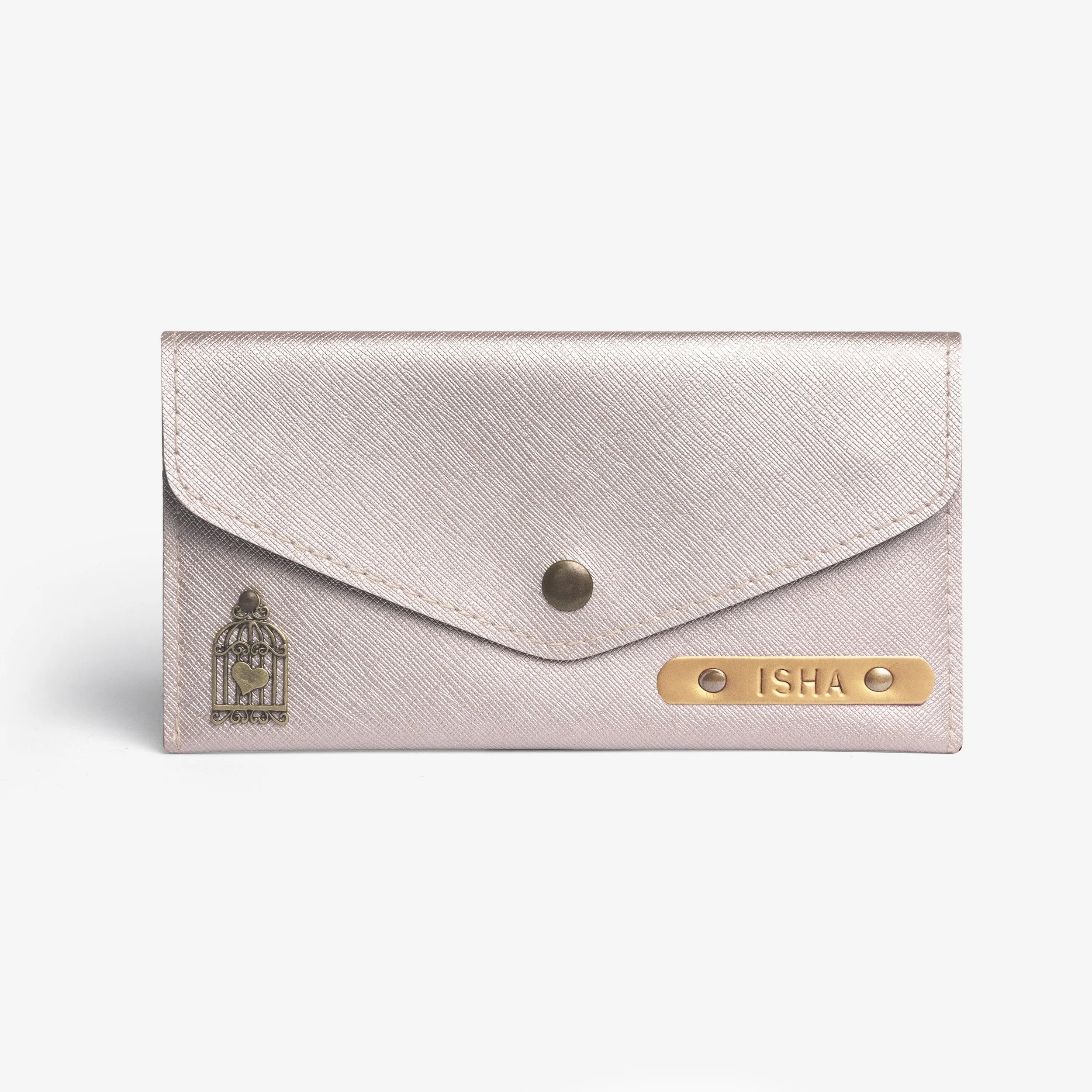 Personalized Women's Wallet - Rose Gold