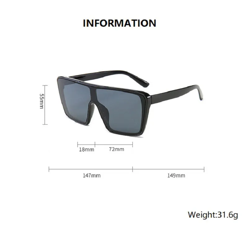 Retro Large Frame Sunglasses