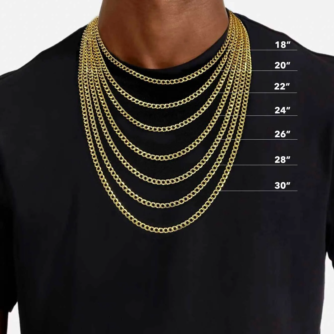 Round Box Link Chain Necklace 10K Yellow Gold - Hollow