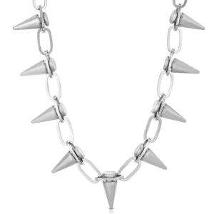Spiked Chain White Gold
