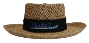 STRAW PANAMA HAT - BLACK BAND