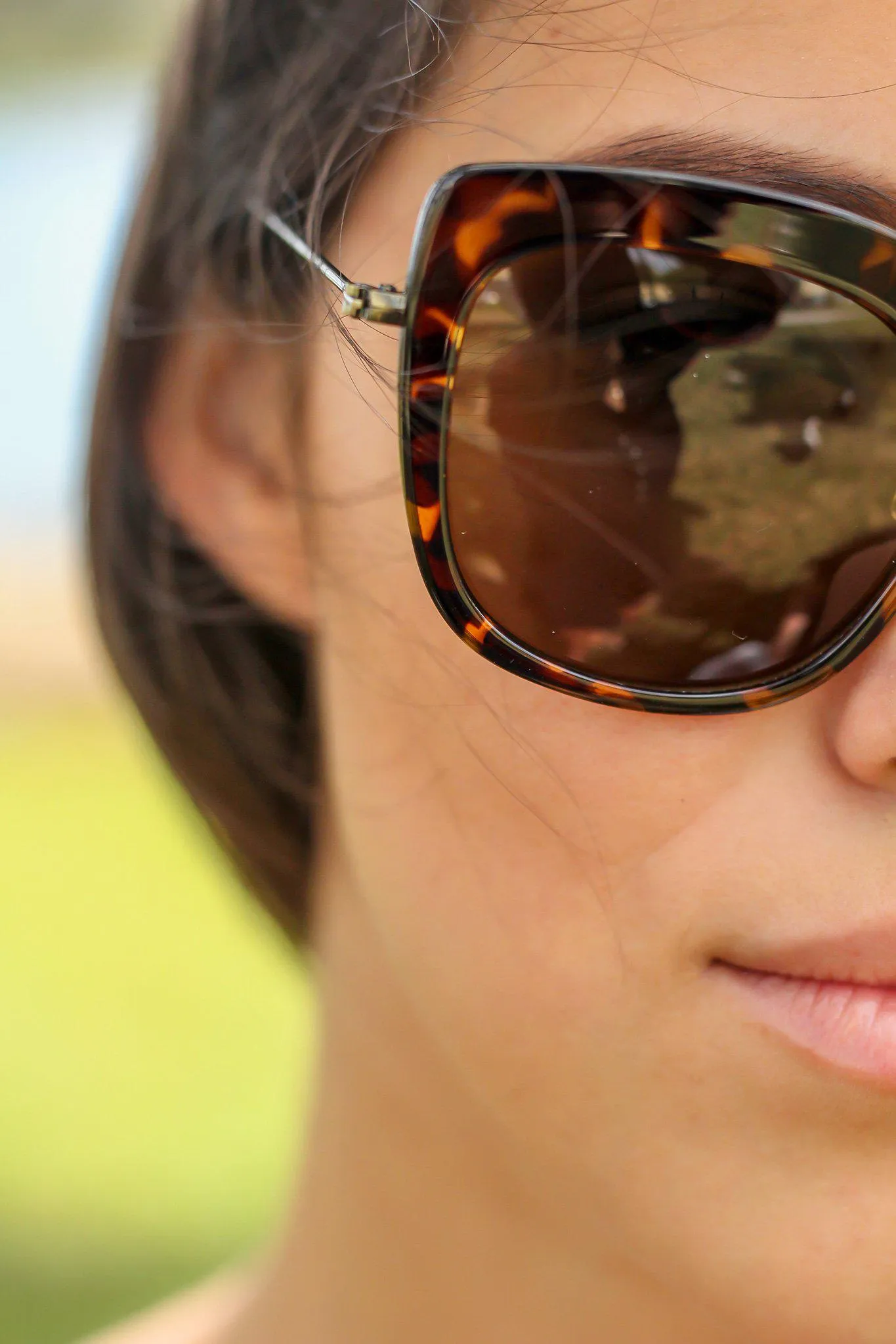 Tortoise Retro Frame Sunglasses