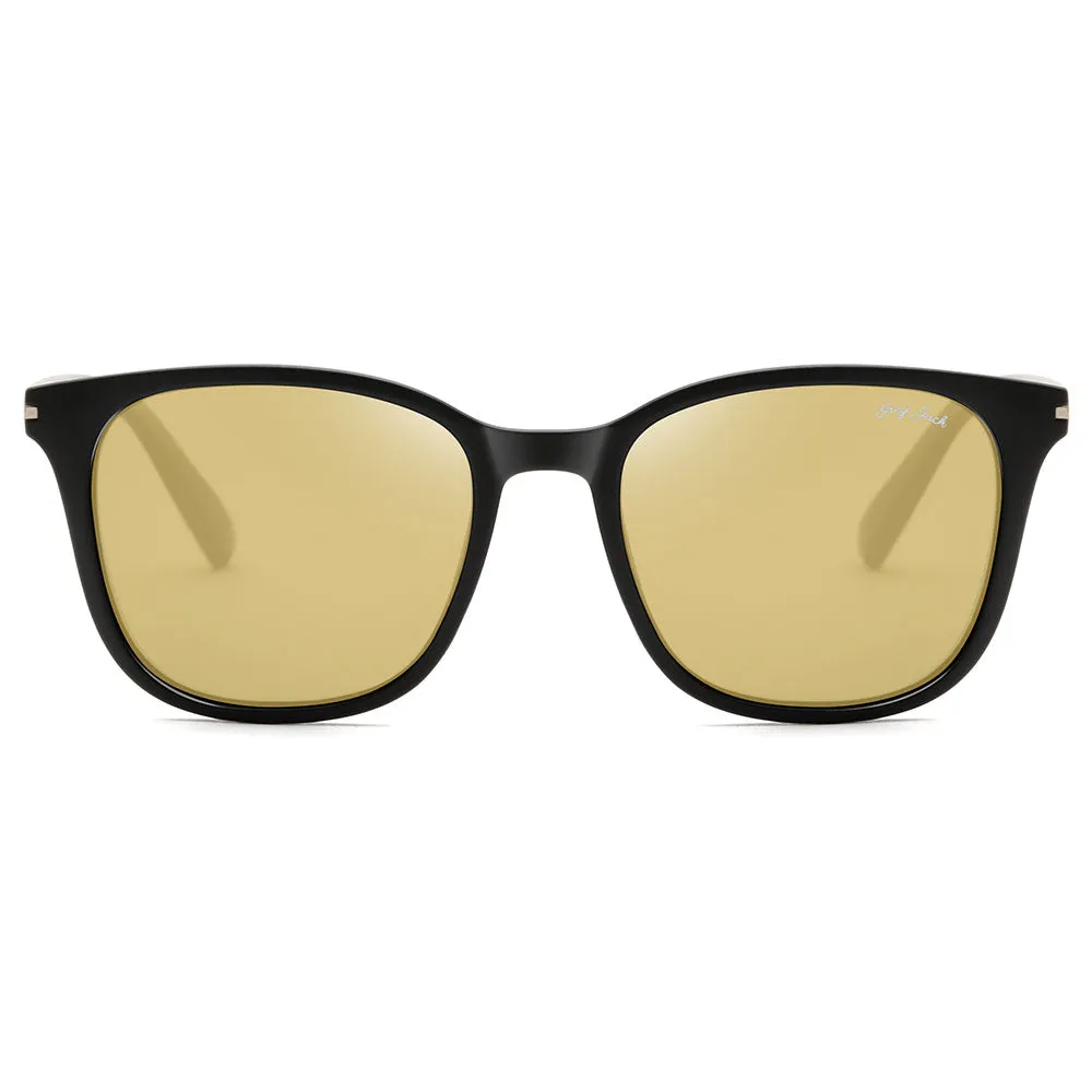TR90 Retro Rectangle Glasses for Driving Traveling Polarized UV Protection 1312