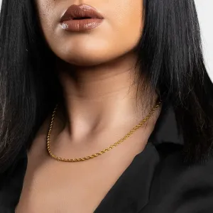 Women's Gold Rope Chain 2.5mm