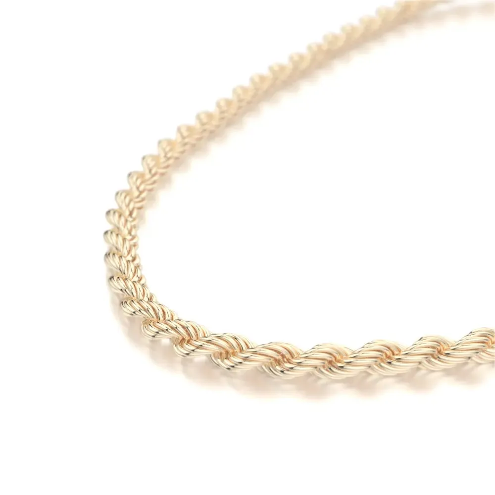 Women's Gold Rope Chain 2.5mm