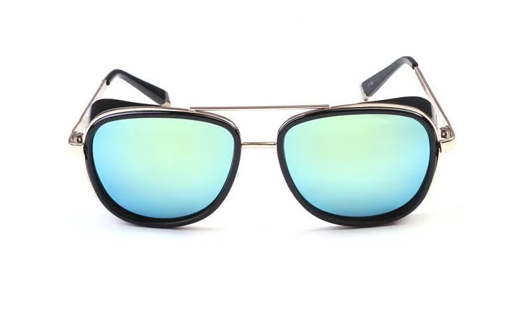 YJ-004 Iron Man 3 actor lead sunglasses double beam sunglasses retro sunglasses