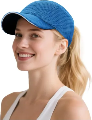 Zando Womens Hats Baseball Caps - Reflective, Mesh, Quick Dry, Soft, Breathable, Lightweight - Running, Tennis, Golf, Sport
